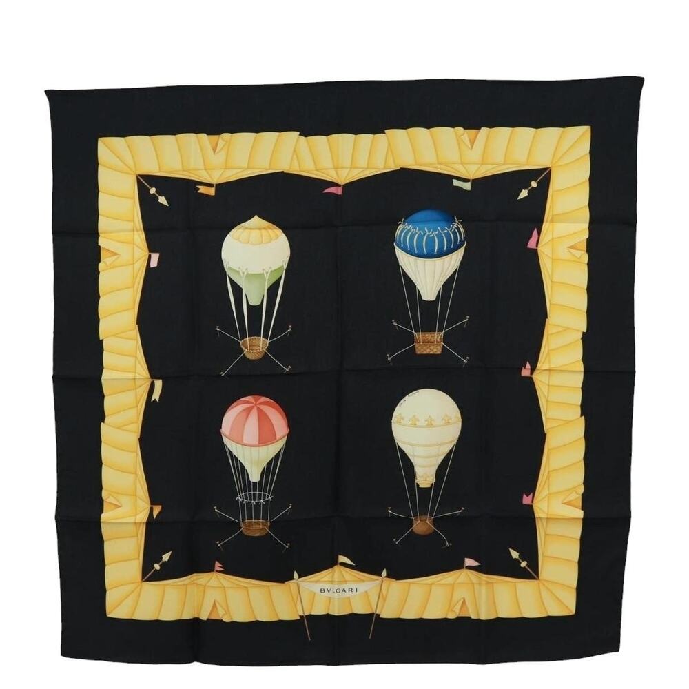 Bvlgari Silk Scarf Black